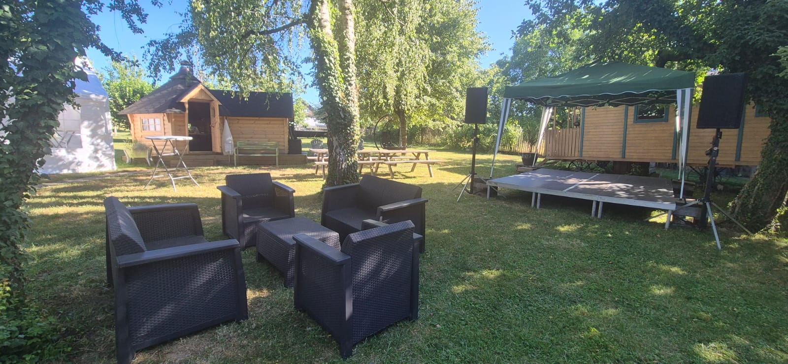 Espace concert et animations au Verger des Louves dans le Sundgau